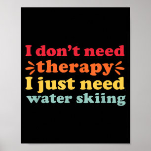 Affiche Ski nautique j'adore le ski nautique pour hommes e
