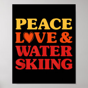 Affiche Ski Nautique J'adore Le Ski Nautique Pour Les Femm