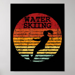 Affiche Ski nautique Rétro Ski aquatique Vintage Ski nauti