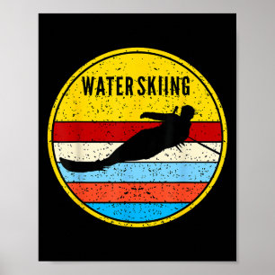 Affiche Ski nautique Rétro Ski nautique Sports nautiques