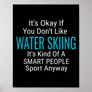 Affiche Ski nautique skieur d'eau skieurs d'eau drôle cita