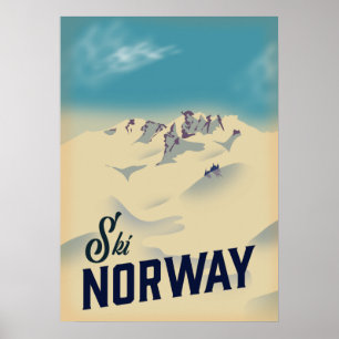 Affiche Ski Norvège