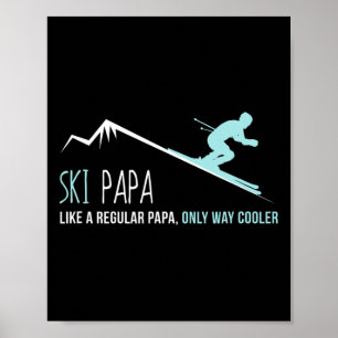 Affiche Ski Papa