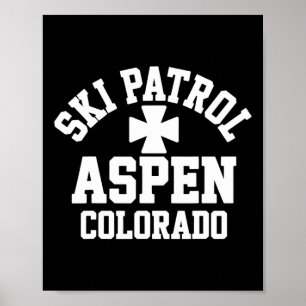 Affiche Ski Patrol Aspen Colorado Ski Et Snowboard