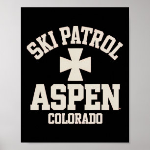 Affiche Ski Patrol Aspen Colorado Ski Et Snowboard