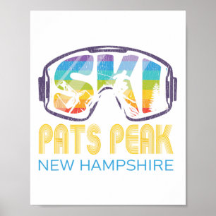 Affiche Ski Pats Peak New Hampshire Vacances