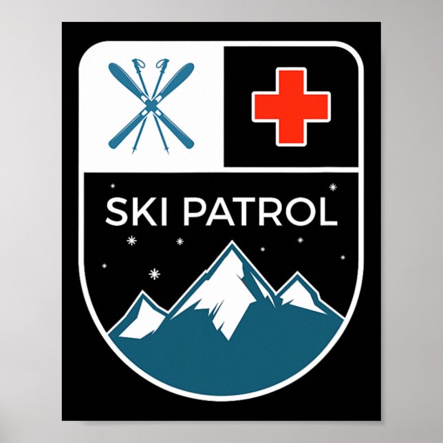 Affiche Ski Piste Ski Ski Snowboard (Devant)
