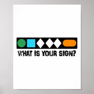 Affiche Ski Quel Est Votre Signe Drôle Skieur Hommes Planc