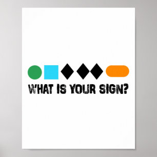 Affiche Ski Quel Est Votre Signe Drôle Skieur Hommes Planc