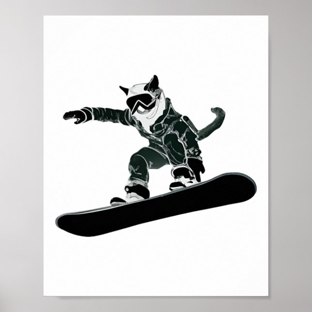 Affiche Ski Snowboard Goggings Drôle Ski Snowboard Ca (Devant)