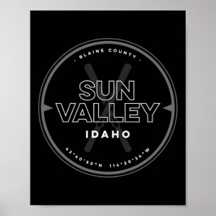 Affiche Ski Sun Valley Idaho