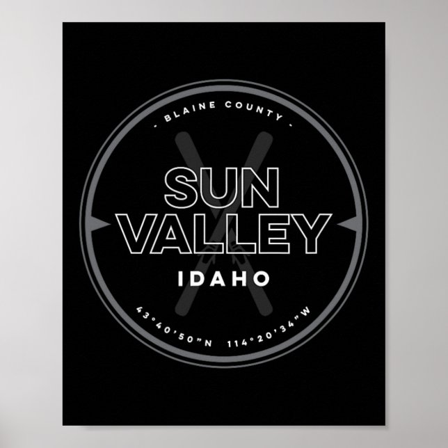 Affiche Ski Sun Valley Idaho (Devant)