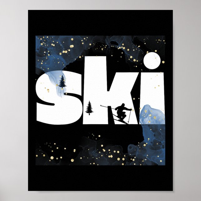 Affiche Ski Sur Les Pistes4 (Devant)