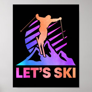 Affiche Ski Vintage 80s 90s