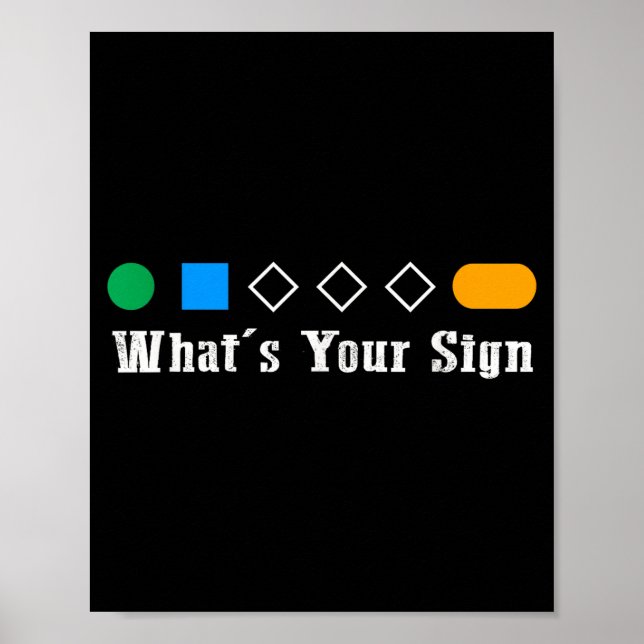 Affiche Ski What Is Your Sign Funny Skier Men Snowboard Sk (Devant)