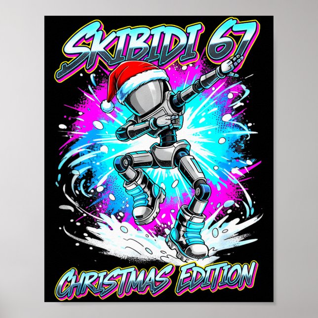 Affiche Skibidi 67 Christmas Edition Dance  (Devant)