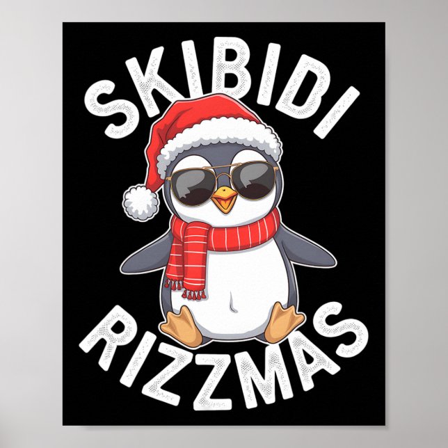 Affiche Skibidi Rizzmas Funny Noël Saison P (Devant)