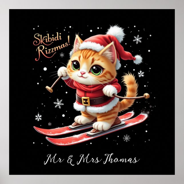 Affiche Skibidi Rizzmas Le Mème De Noël Ultimate Funny (Devant)