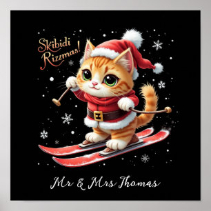 Affiche Skibidi Rizzmas Le Meme de Noël Ultime et Drôle