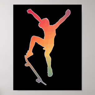 Affiche Skier garçon Skate Pour les amateurs de skateboar