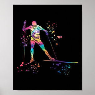 Affiche Skieur de fond Ski nordique Xc _13