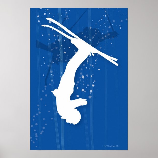 Affiche Skieur libre (Devant)