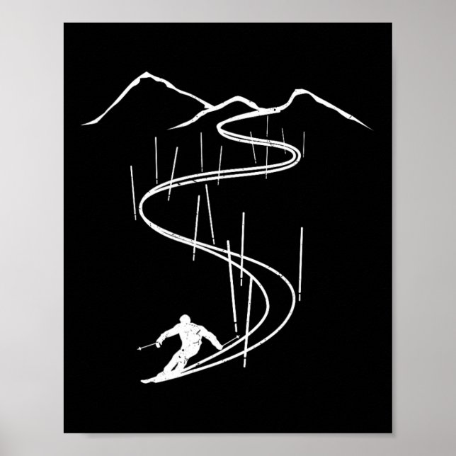 Affiche Skieurs (Devant)