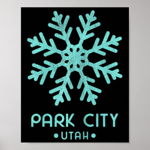Affiche Skieuse féminine Park City Utah