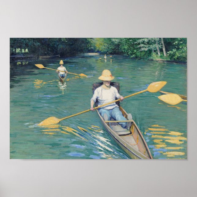 Affiche Skiffs - Gustave Caillebotte (Devant)