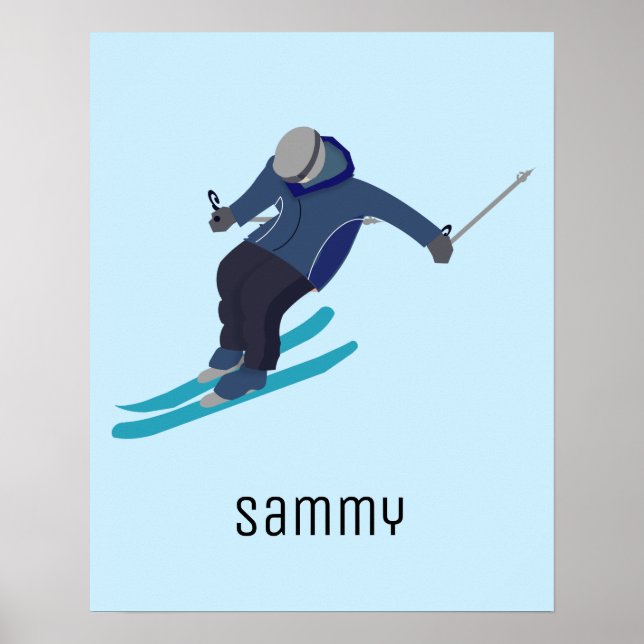 Affiche Skiing (Devant)