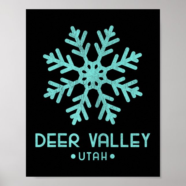 Affiche Skiing Femmes Deer Valley Utah  (Devant)
