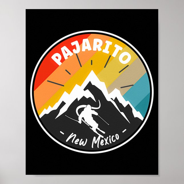 Affiche Skiing In Pajarito New Mexico  (Devant)