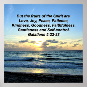 AFFICHE SKIS BLEUS GALATIENS 5 FRUITS DE L'ESPRIT