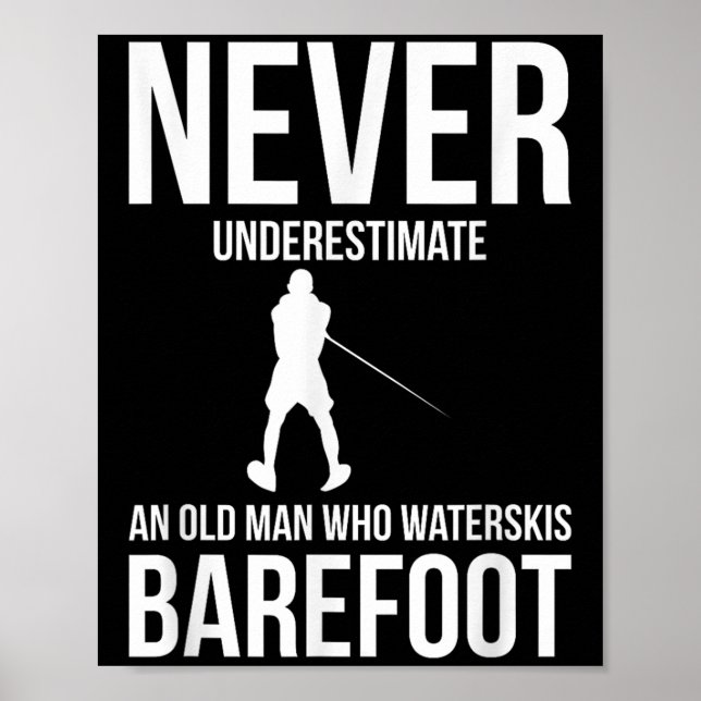 Affiche Skis nautiques ski barefoot  (Devant)