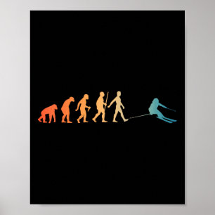 Affiche Skis nordiques Art Hommes Femmes Snowboard Skieur