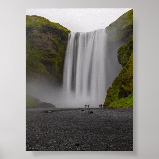 Affiche Skofafoss waterfall (Devant)