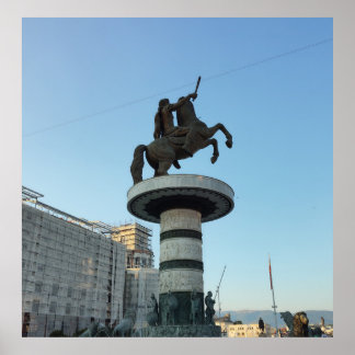 Affiche Skopje, Macédoine