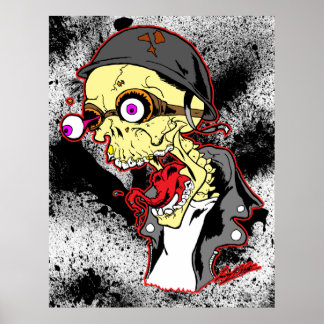 Affiche Skull Biker