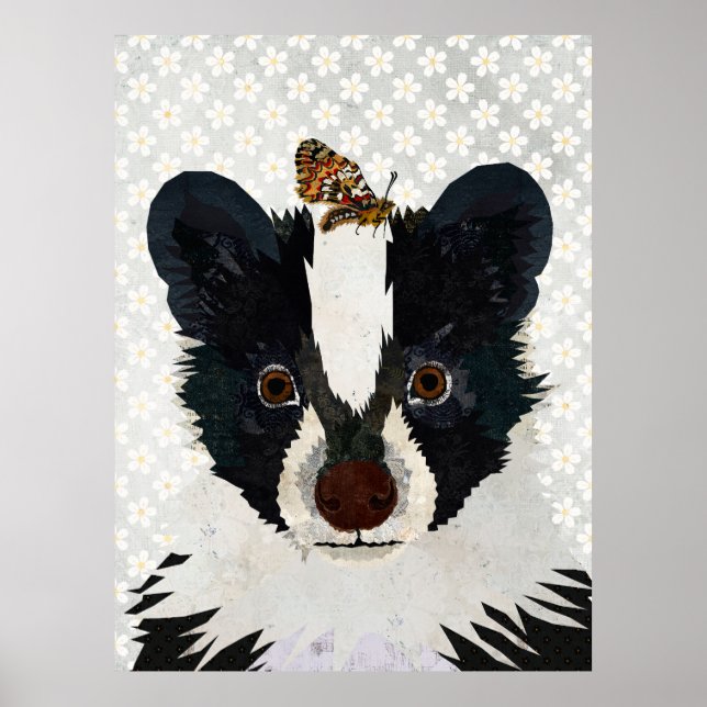 AFFICHE SKUNK & BUTTERFLY (Devant)