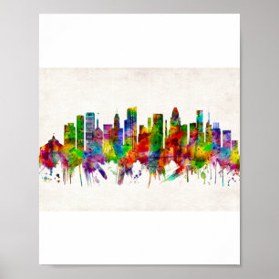 Affiche Skyline Baltimore Maryland