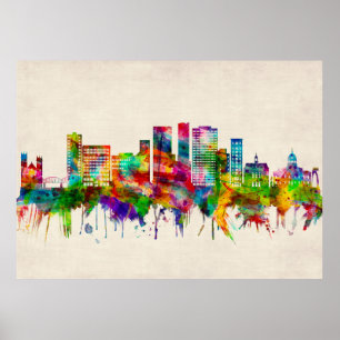 Affiche Skyline Binghamton New York