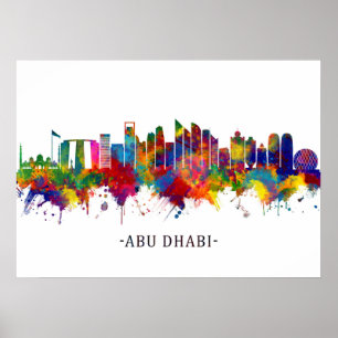 Affiche Skyline d'Abou Dhabi