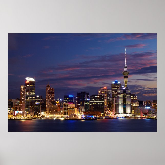 Affiche Skyline de Auckland City (Devant)