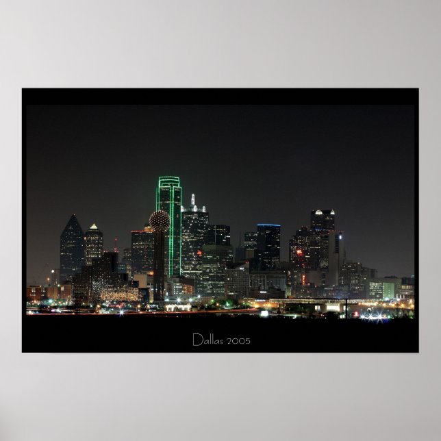 Affiche Skyline de Dallas (Devant)