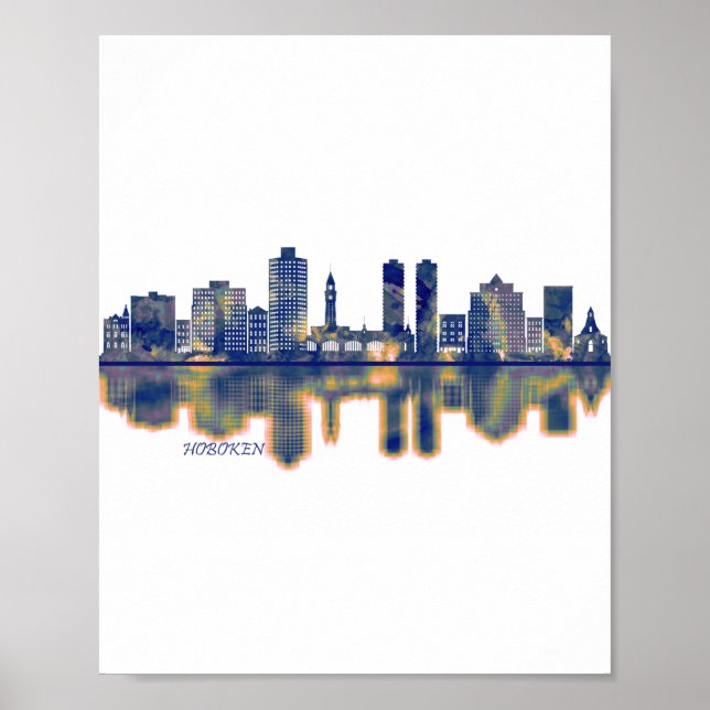 Affiche Skyline de Hoboken (Devant)