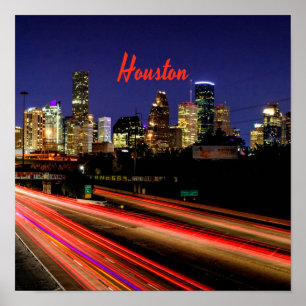 Affiche Skyline de Houston Texas City