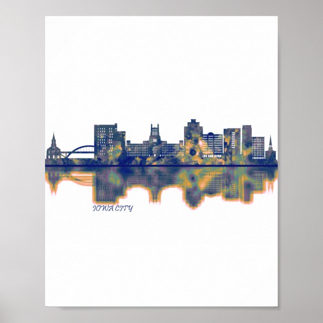Affiche Skyline de Iowa (Devant)