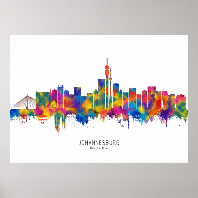 Affiche Skyline de Johannesbourg (Devant)