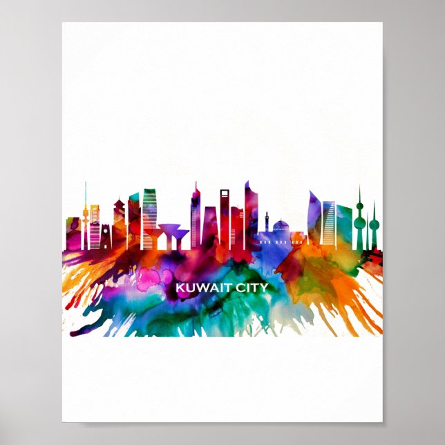 Affiche Skyline de Koweït City (Devant)