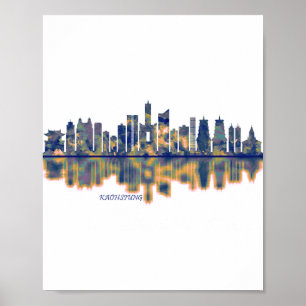 Affiche Skyline de la ville de Kaohsiung